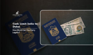 cash limit India to Dubai | Amount carrying rules for Indians Blog Banner by Dubai Visit Visa