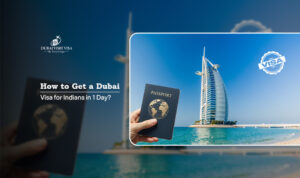 Dubai visa for Indians in 1 day | get Dubai visa in 24 hours Blog Banner by Dubai Visit Visa