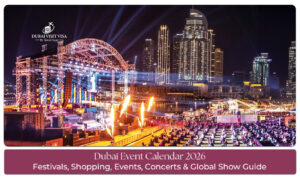 Dubai Event Calendar 2026 featuring festivals, concerts, exhibitions, and major events