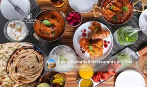 Delicious Indian vegetarian dishes served at one of Dubai's best vegetarian restaurants.