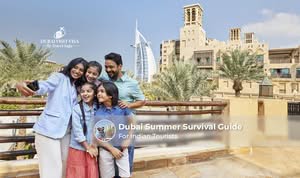 Dubai summer travel guide for Indian tourists exploring indoor attractions and staying comfortable in warm weather.
