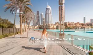 First-time visitor exploring Dubai landmarks on their arrival day