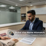 Dubai visa name mismatch issues during application.