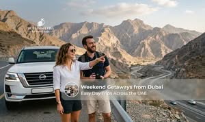ravelers exploring popular destinations during weekend getaways from Dubai across the UAE.