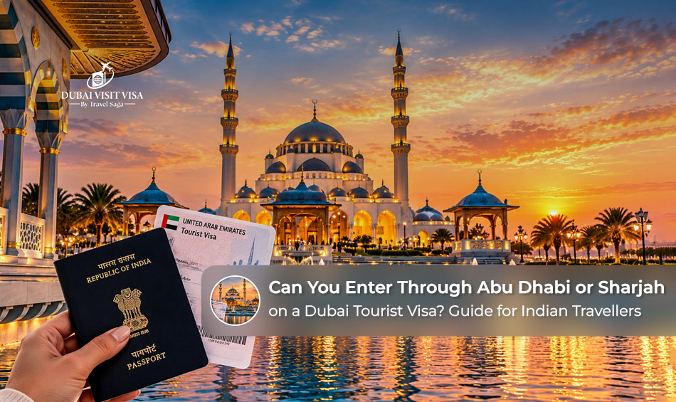 Tourists exploring Abu Dhabi and Sharjah while visiting the UAE on a Dubai tourist visa.