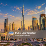 Traveller reviewing a rejected Dubai visa application and possible next steps.