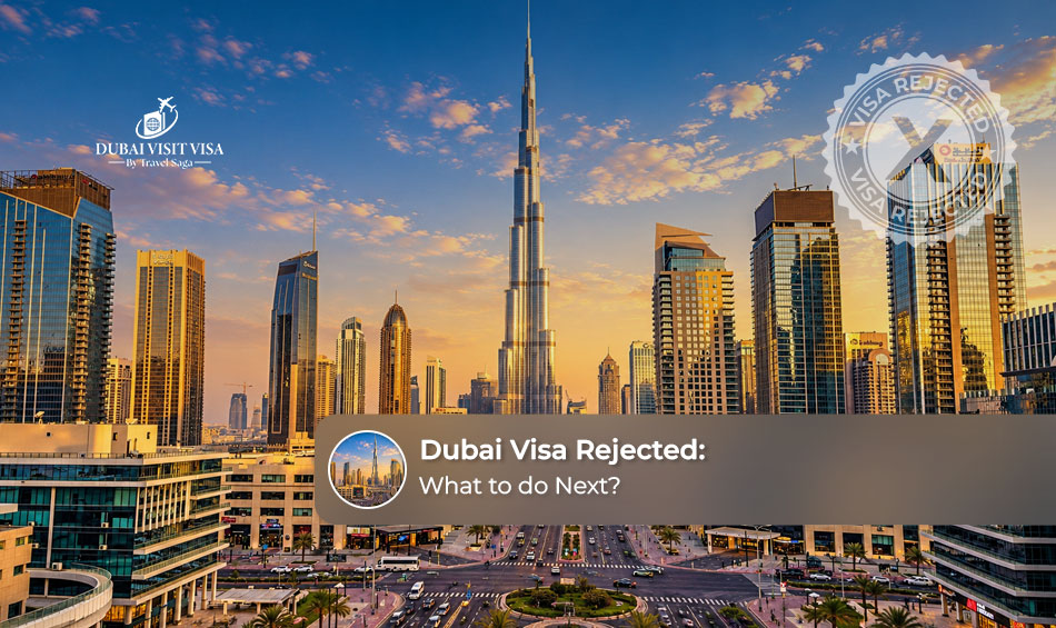 Traveller reviewing a rejected Dubai visa application and possible next steps.